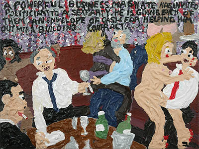 Bad Painting 253 by Jay Rechsteiner, Gürtel, corruption, Spain