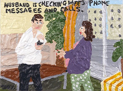Bad Painting 264 by Jay Rechsteiner, domestic abuse, financial abuse, emotional abuse, sexual abuse