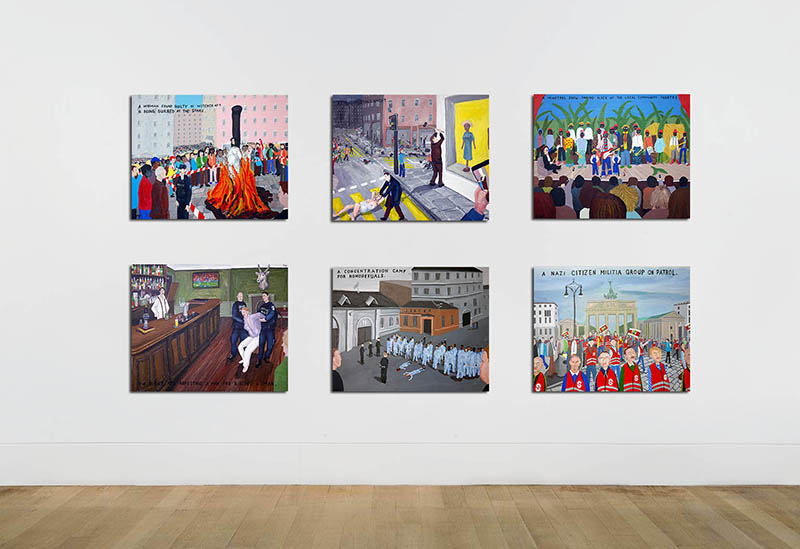 Installation view of Then is Now Bad Painting by Jay Rechsteiner